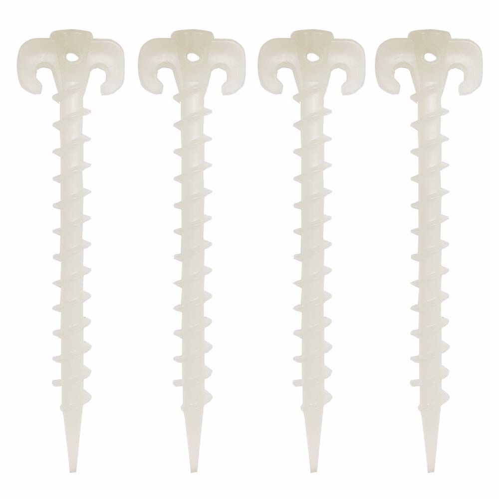 QUINTON 5pcs 5pcs Tent Pegs Travel Sets Horn Nails Luminous Tent Nails Fixed pegs nail Nails Tent Accessories Long Multifunction Camping Ground Screw Pegs