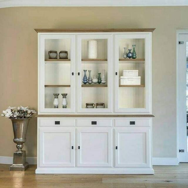 bufet minimalis duco putih.mebel jepara