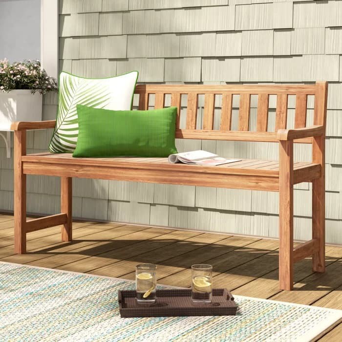 Bangku Taman Kayu Jati Minimalis