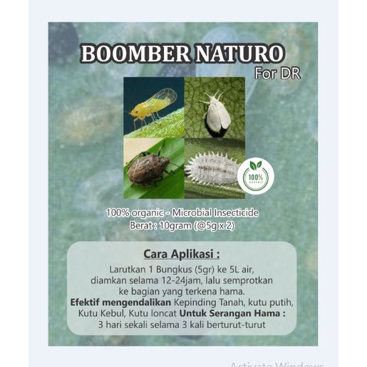 BOOMBER NATURO Whitefly DT DR Pembasmi Kutu Kebul Bemisia Tabaci Kutu Putih Pestisida Nabati Insectisida Organik Natural Herb BOMBER NATURO pembasmi kutu putih kebul loncat Tungau Kepinding Tanah