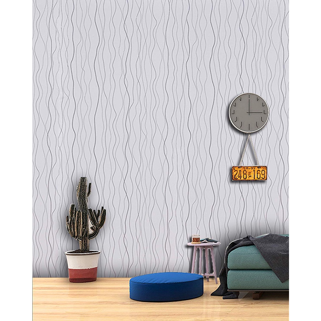 PROMO TERMURAH - WALLPAPER STIKER DINDING PREMIUM HIGH QUALITY MOTIF SALUR ULIR BEST SELLER !!!!!!!!