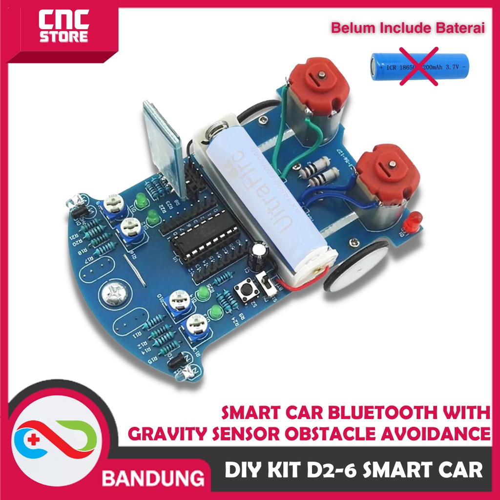 D2-6 DIY KIT SMART CAR BLUETOOTH WITH GRAVITY SENSOR OBSTACLE AVOIDANCE