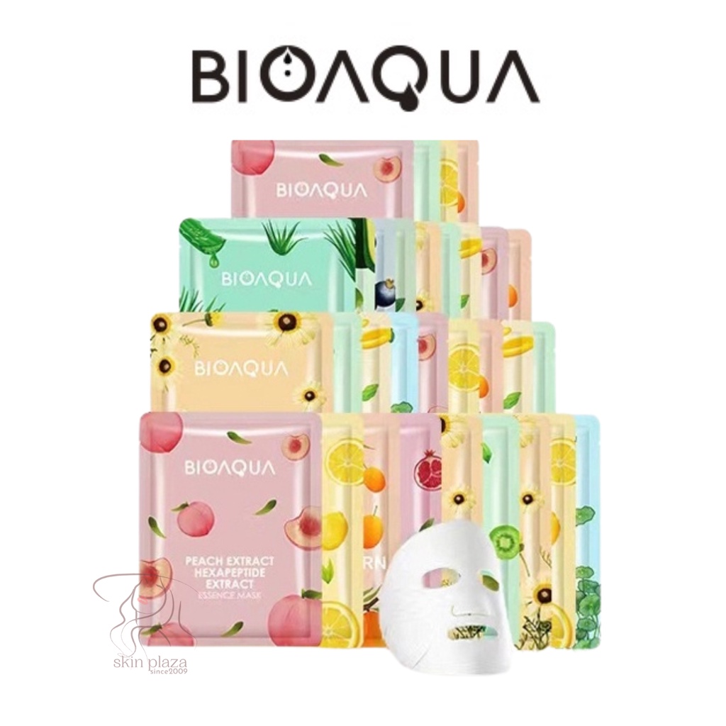 BIOAQUA Sheet Mask Essence Eye Mask Lip Mask Masker Komedo Blackhead Sheet mask 10X The Effect Masker Wajah BPOM