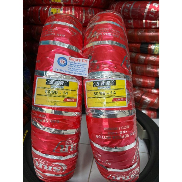 BAN MURAH  80/90-14 (TUBLESS) BAN FULLPRESS SRR, MGR, SBR. BERKUALITAS