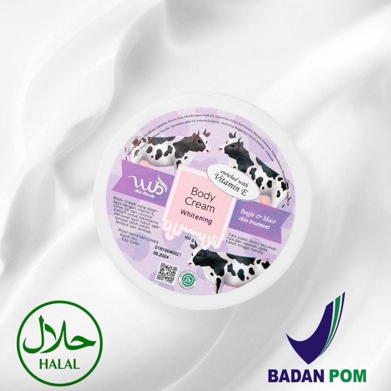 WUB skin Body Cream Body Bleaching 100gr 200gr