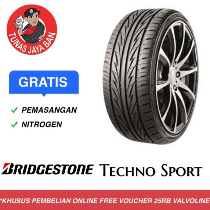 Ban Mobil Jazz Bridgestone Techno Sport 185 / 55 R16 Baru