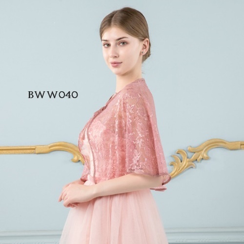 [SIAP KIRIM] BOLERO BROKAT PERNIKAHAN PENGANTIN PESTA WANITA SALEM BWW040