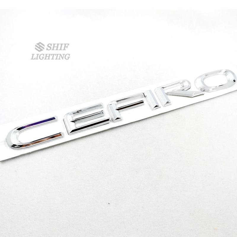 1Pc Stiker Emblem Motif Logo cefiro Bahan ABS Chrome untuk Body Mobil Nissan