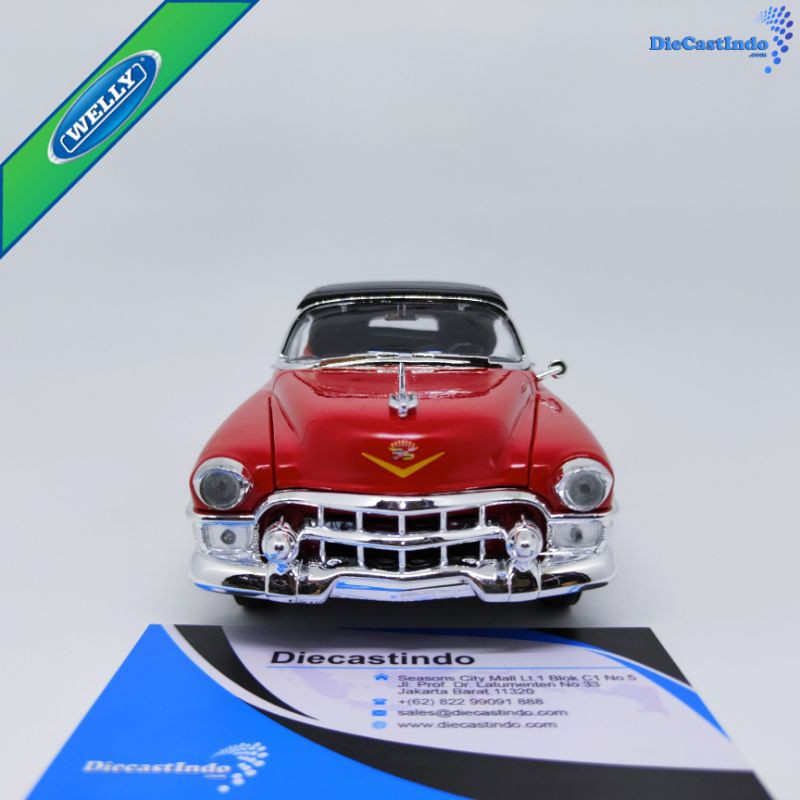 Welly Nex Cadillac Eldorado 1953 Merah Skala 1:24