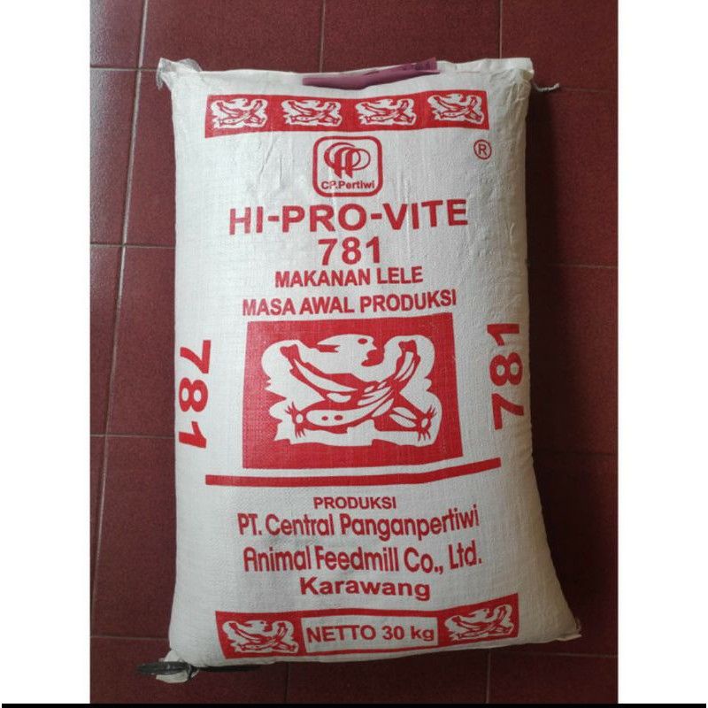 pelet ikan 781 HI PRO VITE (30 kg) pelet lele gurame nila dll
