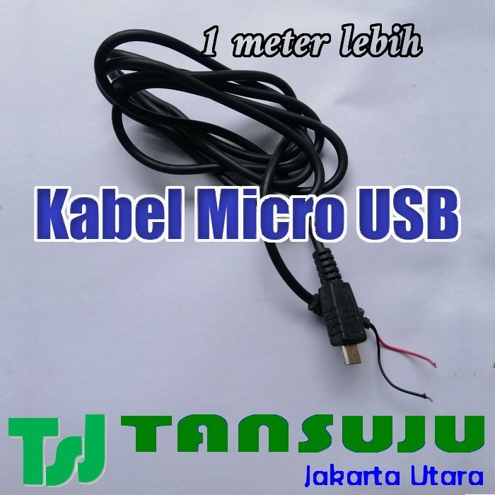 Kabel Micro USB buntung + panjang kabel 1 meter