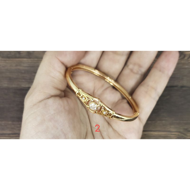 Fifi Fashion Gelang Bangle Anak Fashion Model Perhiasan Lapis Emas GA03