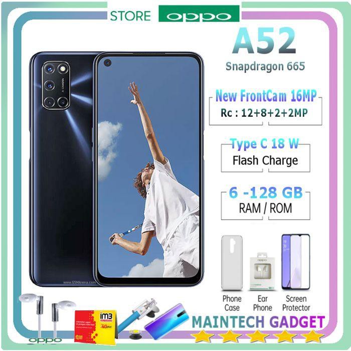 Jual Hape/Handphone Oppo A52 Ram 6 - 128GB New Pro-Snapdragon Resmi