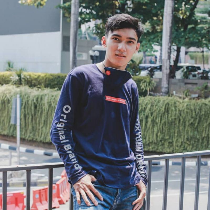 OXYGEN DENIM - DONGKER / Kaos Oxygen Lengan Panjang / Baju Oxygen / Oblong Oxygen