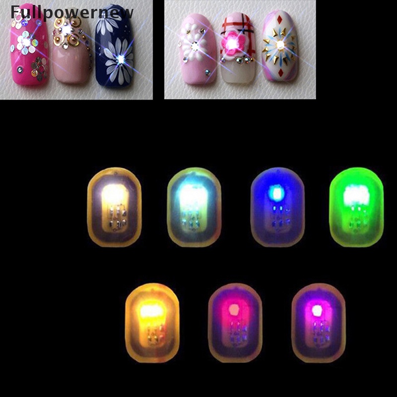 (FULL) 1pc Stiker Kuku Dengan Lampu LED Untuk Nail Art / Manicure