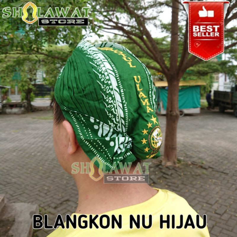 Blangkon Nahdlatul Ulama / Blangkon NU Hijau / Blangkon Gus Miftah / Blangkon Nahdatul Ulama Hijau