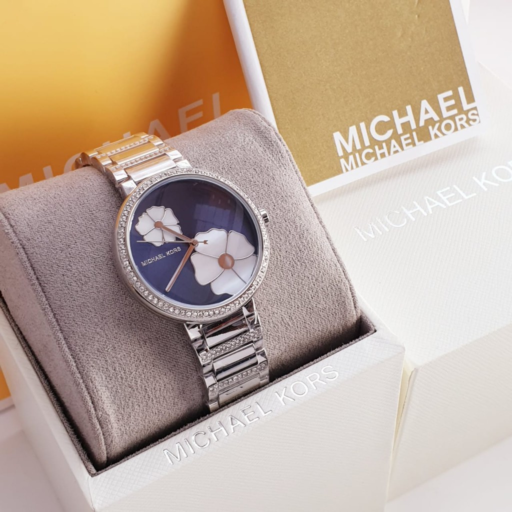 Jam Tangan Wanita Michael Kors Bunga Hitam Ori