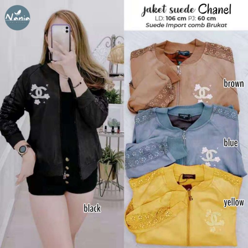 Jaket Suede Gucci&Chanel ori Nania