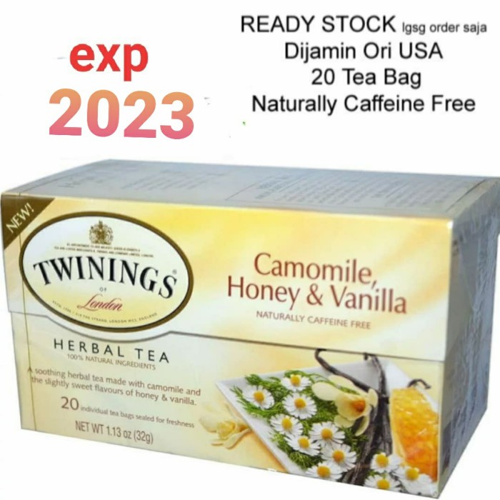 

Twinings Camomile Honey Vanilla Tea Herbal Infusion Sachet 50gr Teh bM~2132