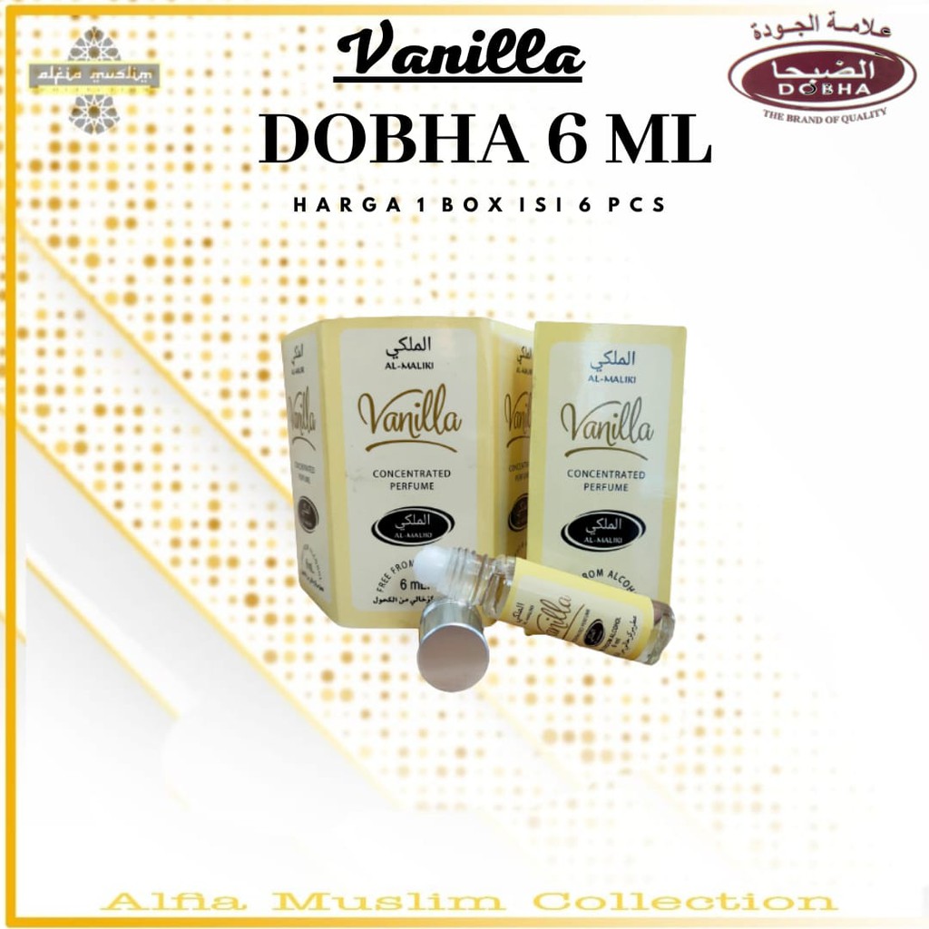 Parfum Dobha Vanila 6 Ml 1 Bok Isi 6 Pcs