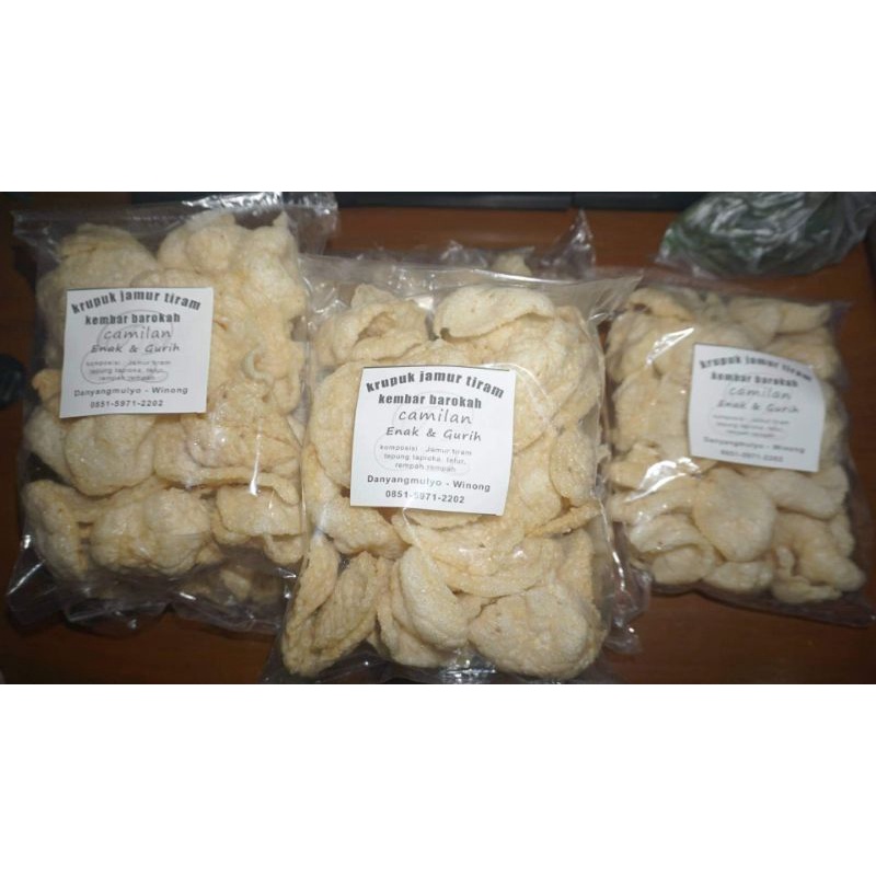 

krupuk jamur gurih