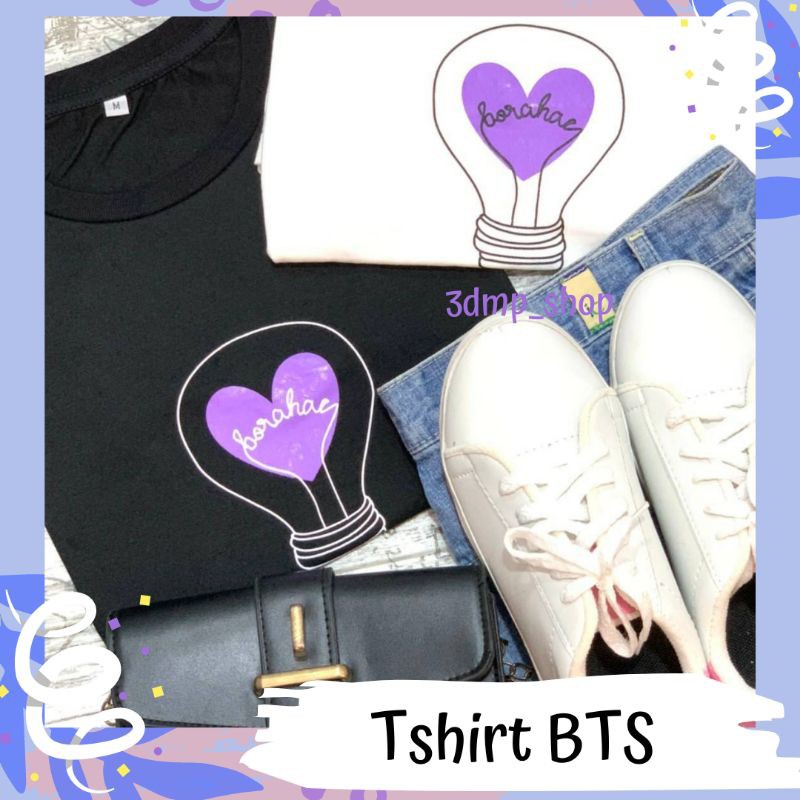 Tshirt Bts Borahae lamp kpop