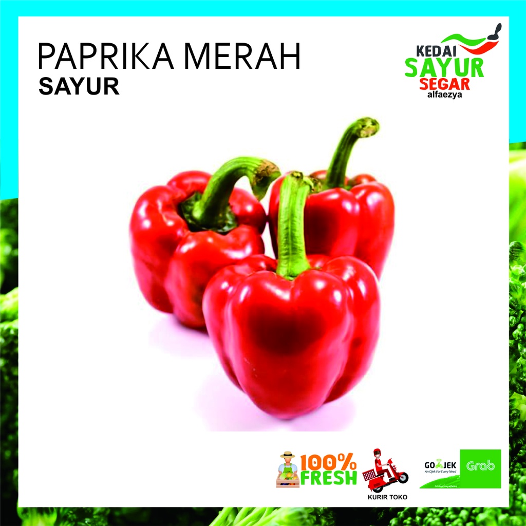 

PAPRIKA MERAH Sayur Segar Repack 250gr / 500gr /1000gr