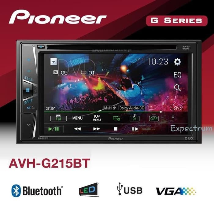 Pioneer AVH-G215BT Tape Mobil AVH G215 BT Double Din Head Unit Audio