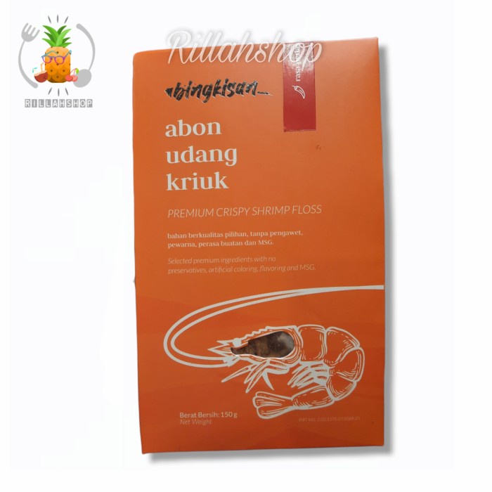 

Abon Udang Kriuk Pedas (150g)