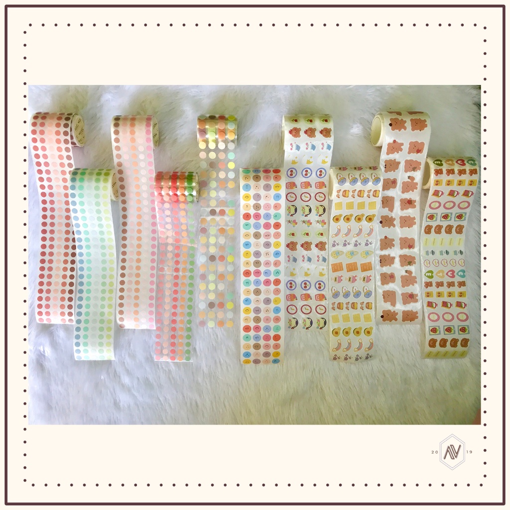 

Sticker Dot Washi Tape Scrapbook