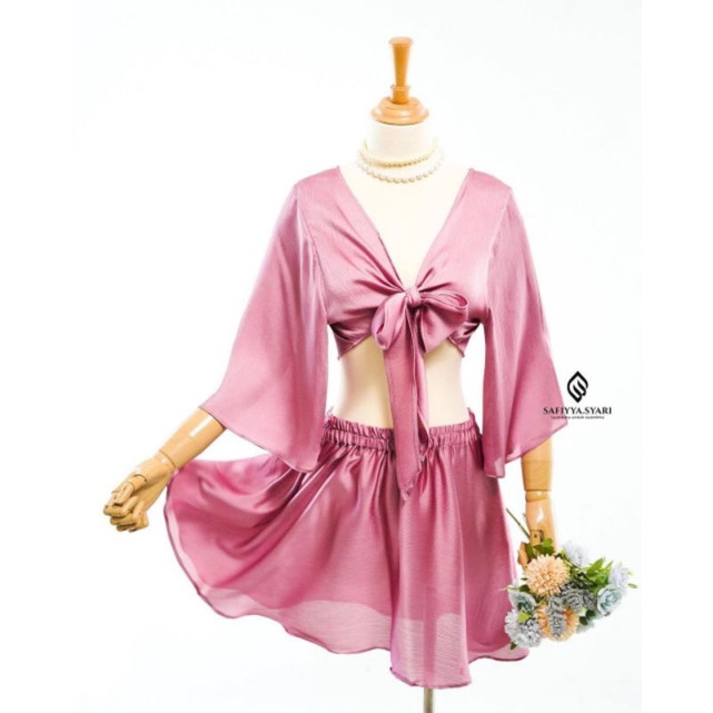 SALSA SET by Safiyya Syari One Set Push Up Bra Rok Mini Baju Dinas Istri Premium