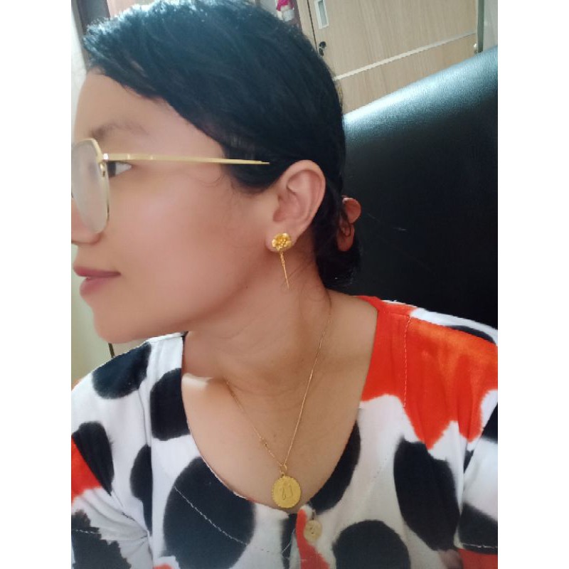 Kerabu Mawar Juntai 5 gr Mas LM London 24k 99,9% Lumiana Siregar Emas Toba