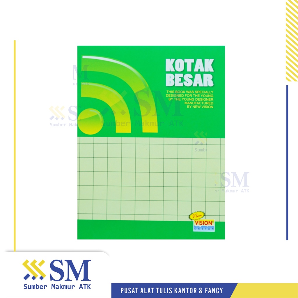 

(PCS/PAK) BUKU TULIS KOTAK BESAR 30 VISION