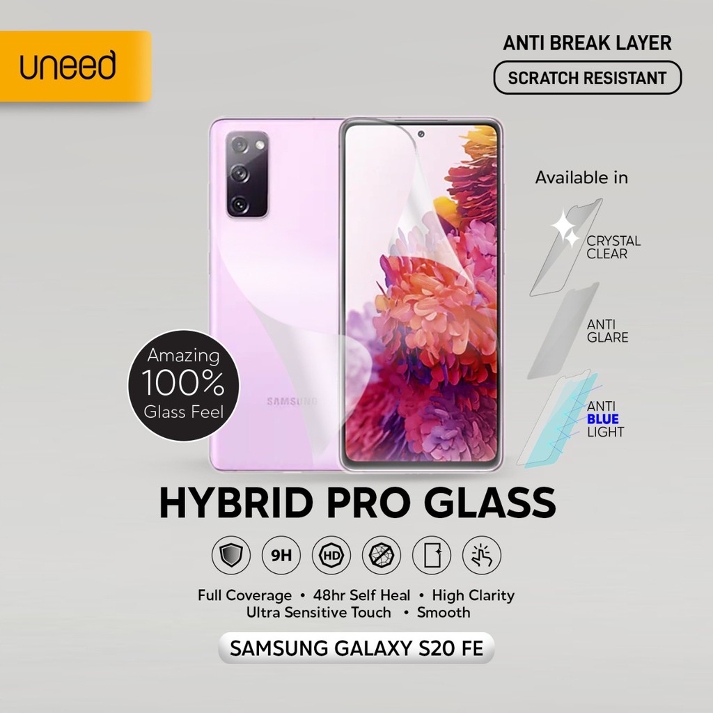 UNEED Hybrid Pro Anti Break Screen Protector Samsung Galaxy S20 FE