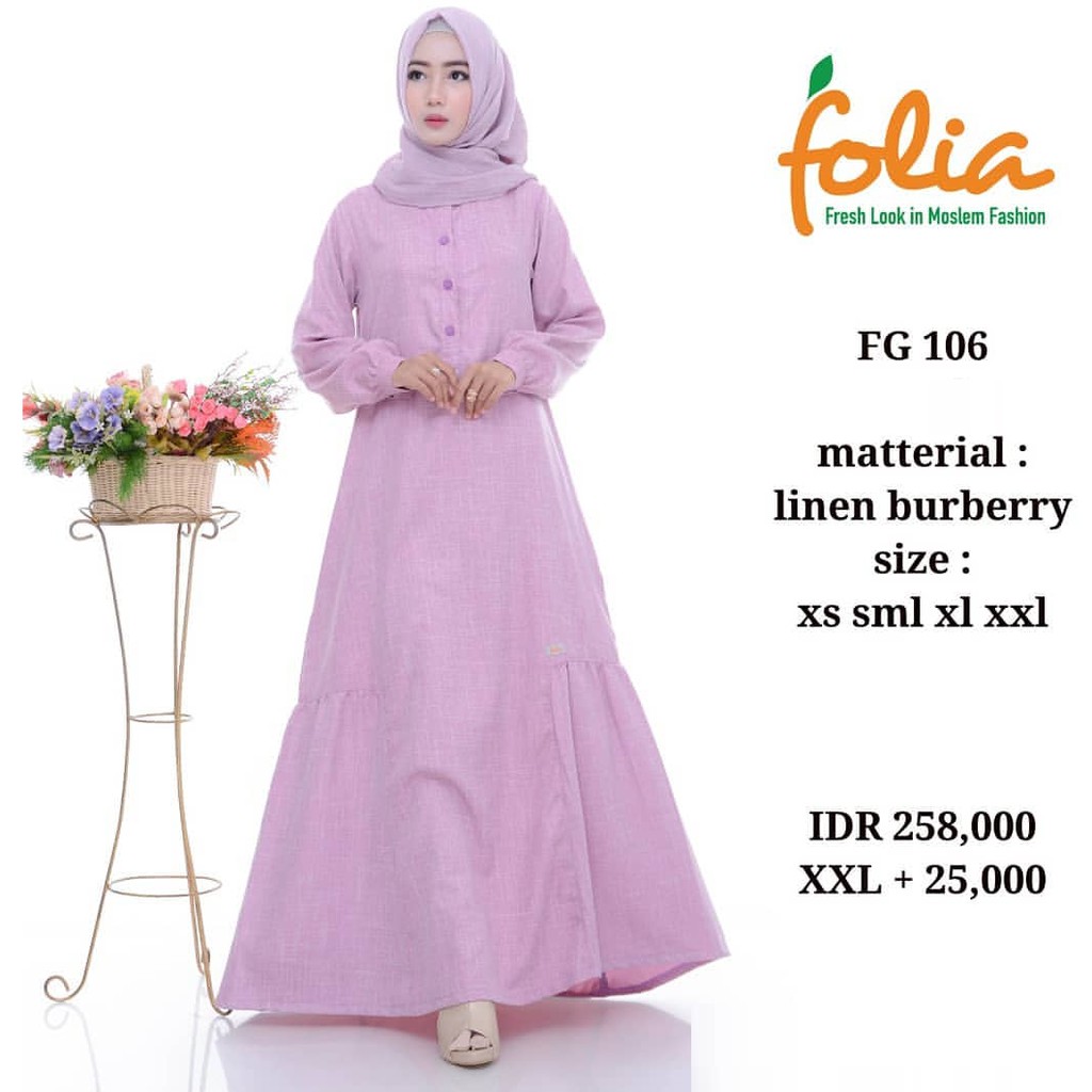 FOLIA FG 106 PINK BAJU DRESS WANITA GAMBAR 2 Shopee Indonesia