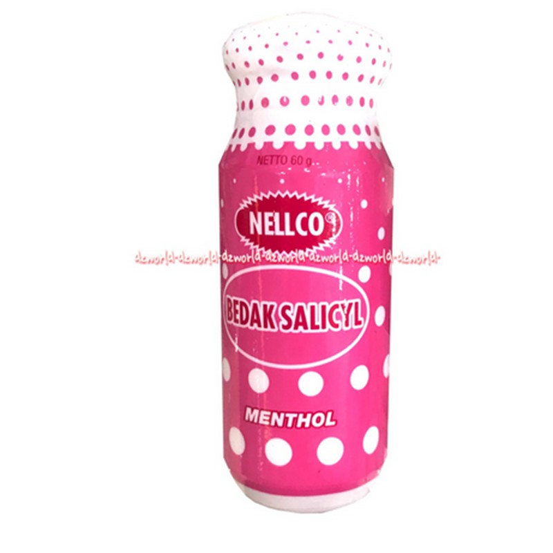 Nelco Bedak Salicyl 60gr Menthol Pink Non Menthol Bedak Salicil Talk Talek Powder Powder Botol