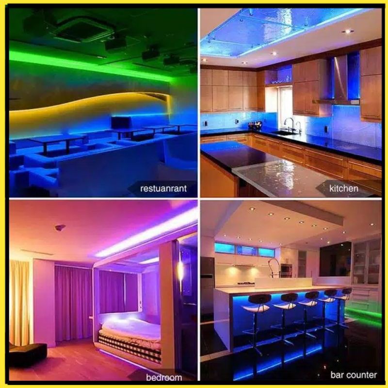 Lampu RGB 5m Gaming Plafon Kamar Dinding Paket Kumplit Lampu RGB 5m Gaming Plafon Kamar Dinding Paket Kumplit