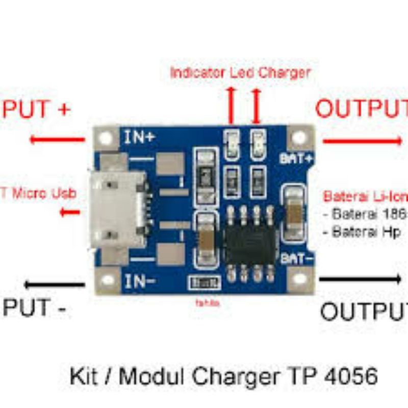 modul charger micro USB TP4056