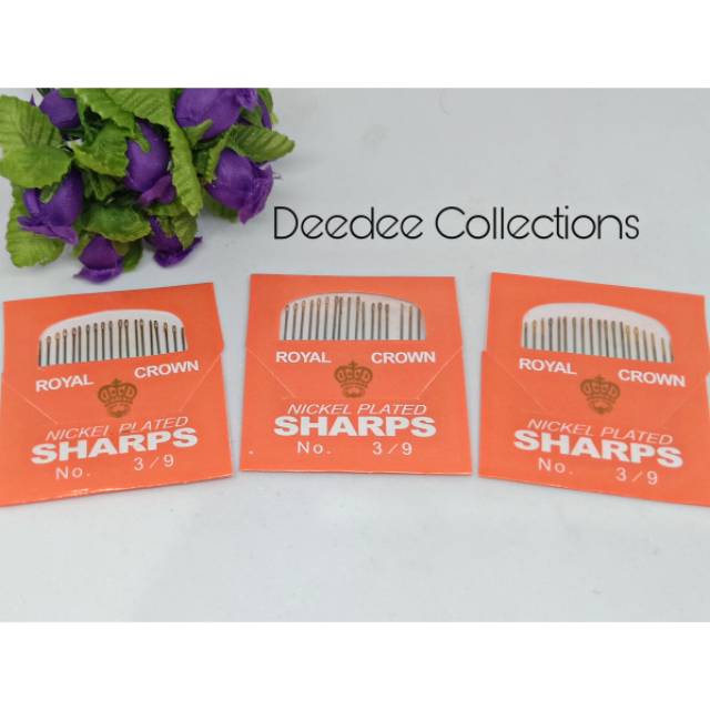 Jarum Jahit Tangan Sharp. Per bungkus