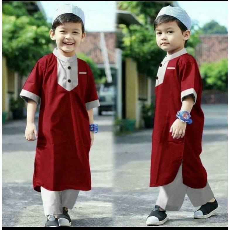 COD/KOKO FAHRI ANAK TERBARU BISA PILIH WARNA/BAJU NGAJI ANAK/ KOKO FAHRI ANAK 1-10 TAHUN