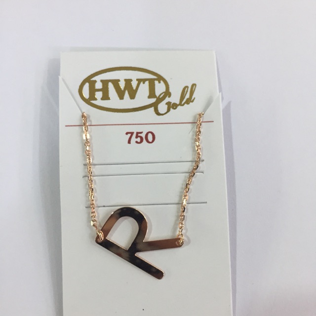 Kalung milea huruf R