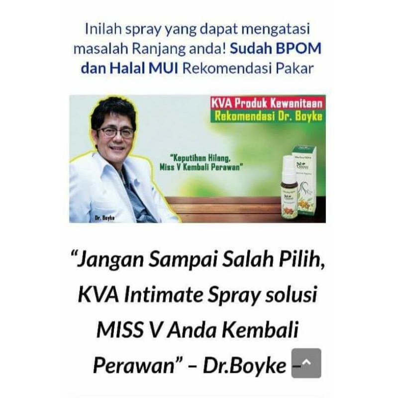 Kva Spray Mimi Dr.Boyke