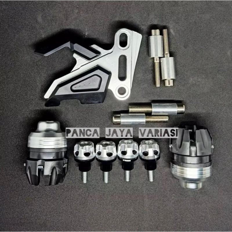 PAKET 4 ITEM VARIASI ACC CNC NMAX XMAX AEROX 155 VIXION OLD/NEW MXKING R15 BYSON DLL