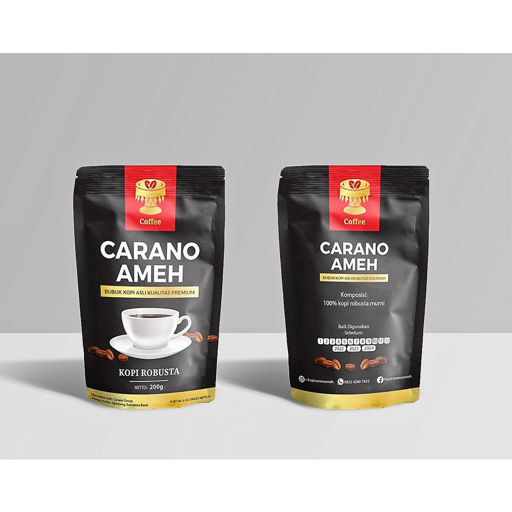 

Kopi Bubuk/Kopi Carano Ameh/Kopi Robusta Asli Sijunjung Kemasan 200 Gram