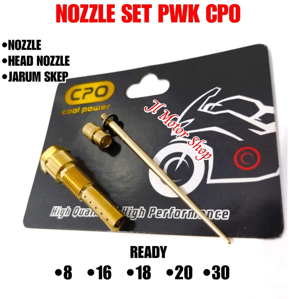 Nozle Nozel Nosel Nozzle CPO Lubang Lubang 8 16 20 18 30 Hole PWK CPO RACING