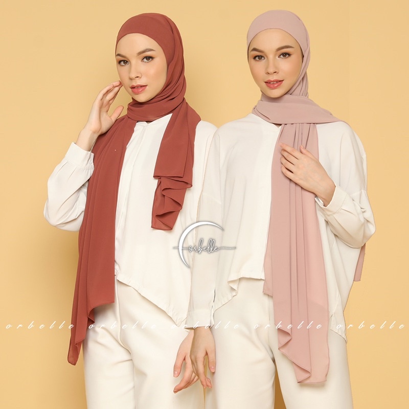 PASHMINA MELAYU TALI INSTAN CERUTY BABYDOLL  •  PASHMINA MALAY