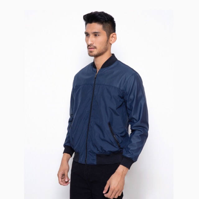 Jaket Cole Parasut Bomber Pria Navy dan Olive
