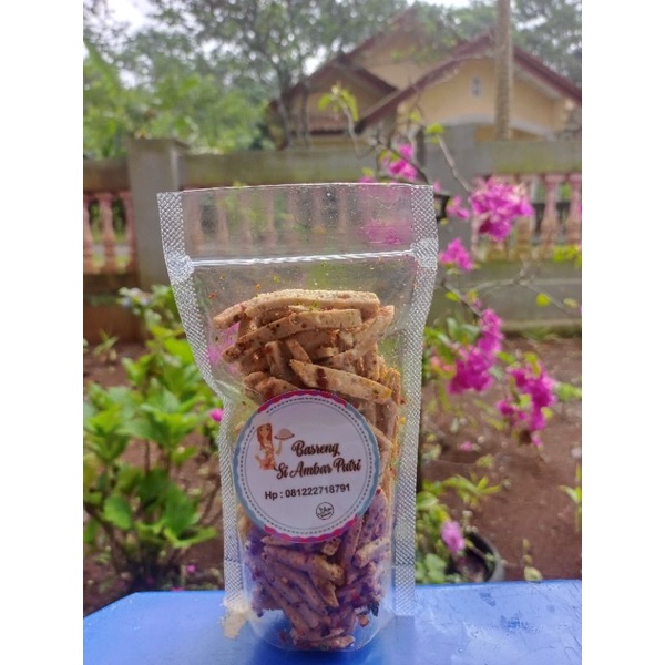 

Basreng stik pedas gurih+daun jeruk