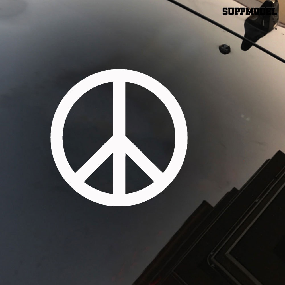 Sticker Decal Reflektor Dekorasi Body Dan Jendela Mobil Gambar Lambang Peace