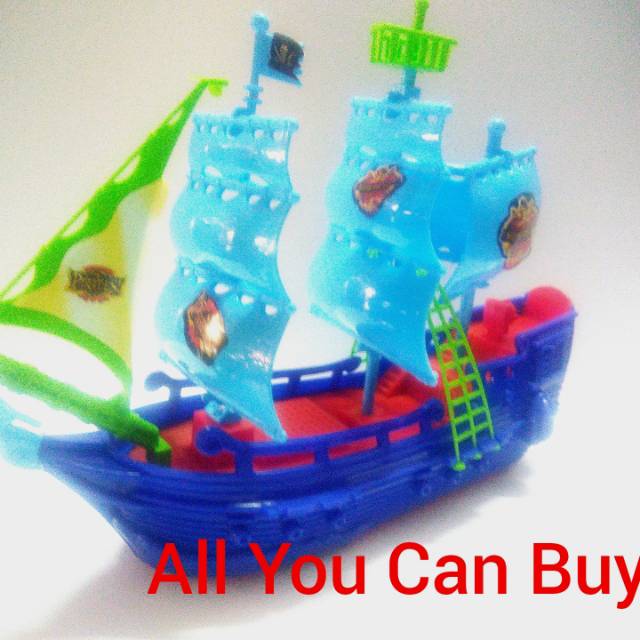 Mainan Perahu Layar- Kapal Laut Layar Anak